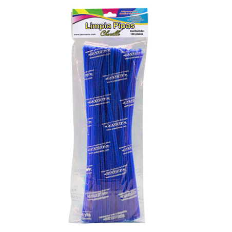 LIMPIAPIPAS AZUL REY C/100  PASCUA 159012