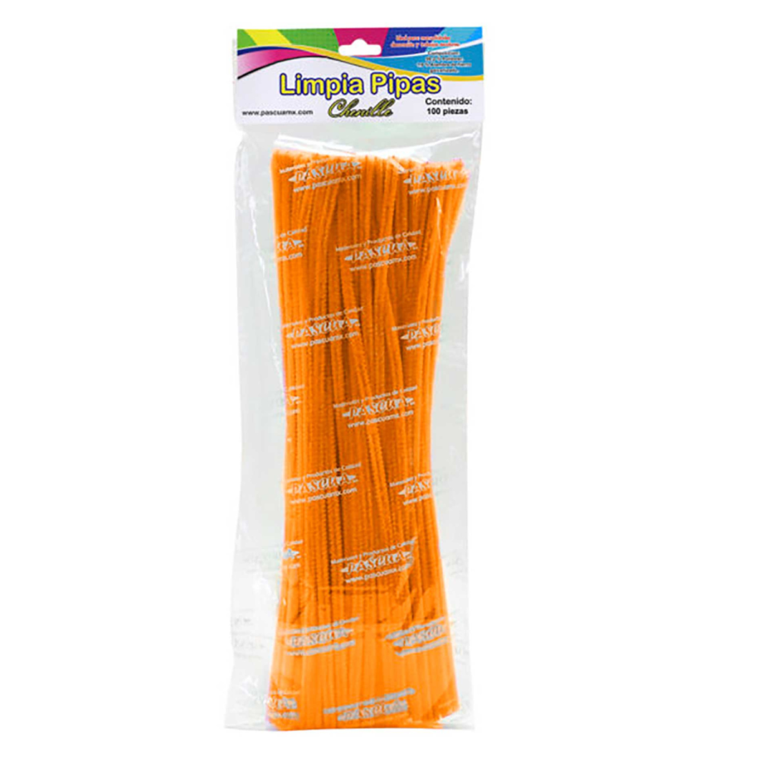 LIMPIAPIPAS NARANJA C/100  PASCUA 159009
