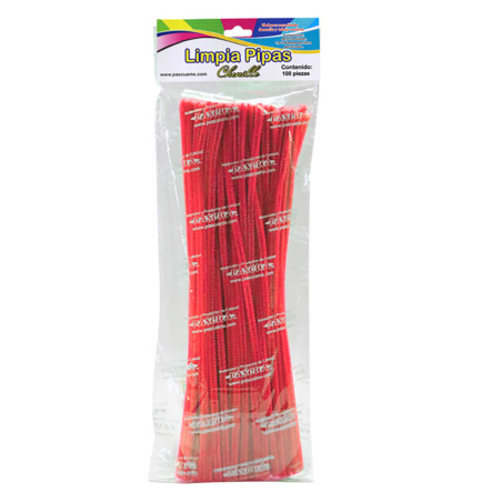 LIMPIAPIPAS ROJO C/100  PASCUA 159006