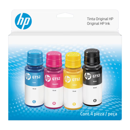 TINTA HP BOTE GT53/GT52 9F3N4AL PACK 4 COLORES CIHP9F3N4AL