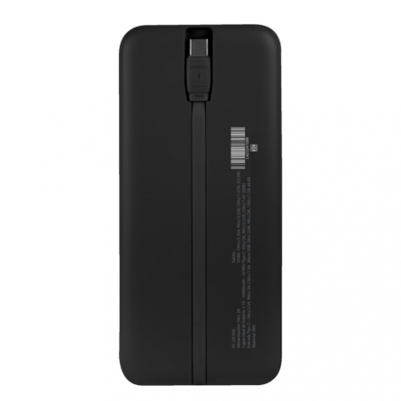 10,000mAh  POWER BANK CARGA RAPIDA P. CHOICE NEGRO PC-241096