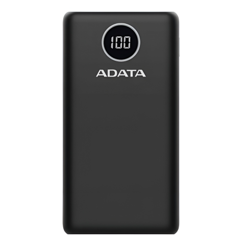 20,000 mAh CARGADOR POWER BANK ADATA P20000 AP20000QCD-DGT-C