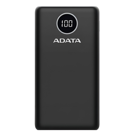 20,000 mAh CARGADOR POWER BANK ADATA P20000 AP20000QCD-DGT-C