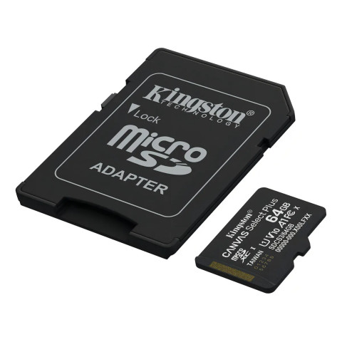 MEMORIA KINGSTON 64GB MICRO SD A1 U1 100MB/S MCKMICROSD64GBS