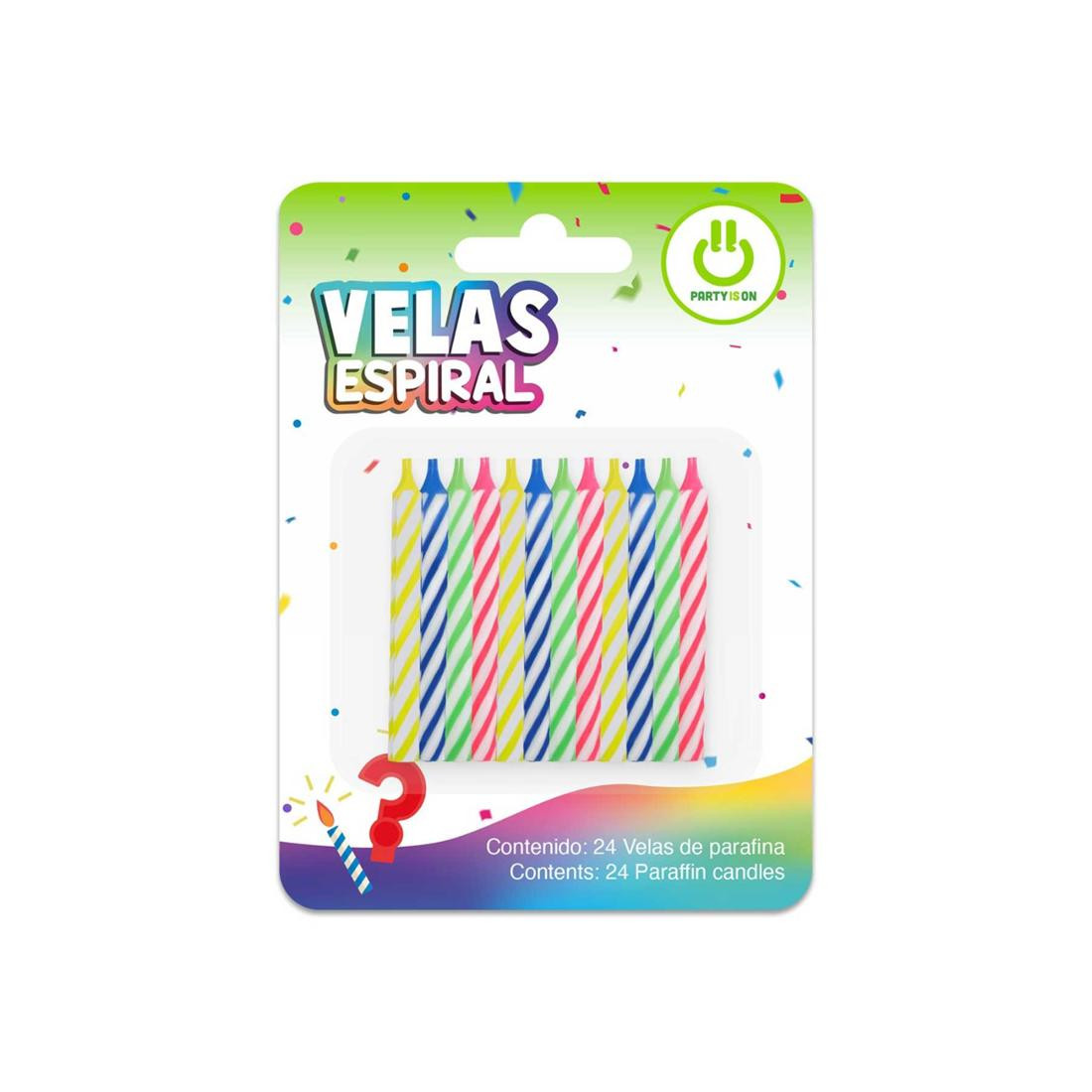 VELA ESPIRAL PAYASO SURTIDA 163201