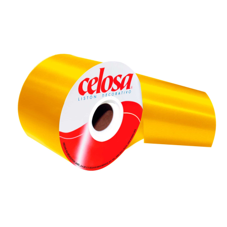ROLLO LISTON A-5 CELOSA 019 LISO AMARILLO INT 20MMX50M 51604