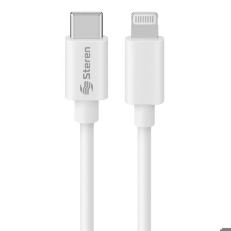 CABLE USB C A LIGHTNING DE 1.8M MAECA STEREN STE-POD-460