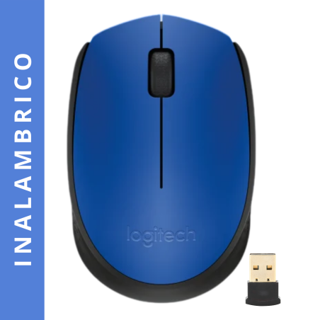 MOSUE LOGITECH M170 BLUE-K OPTICO INALAMBRICO MINI RECEPTOR