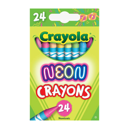 CRAYONES ESTÁNDAR CRAYOLA NEÓN C/24 19797
