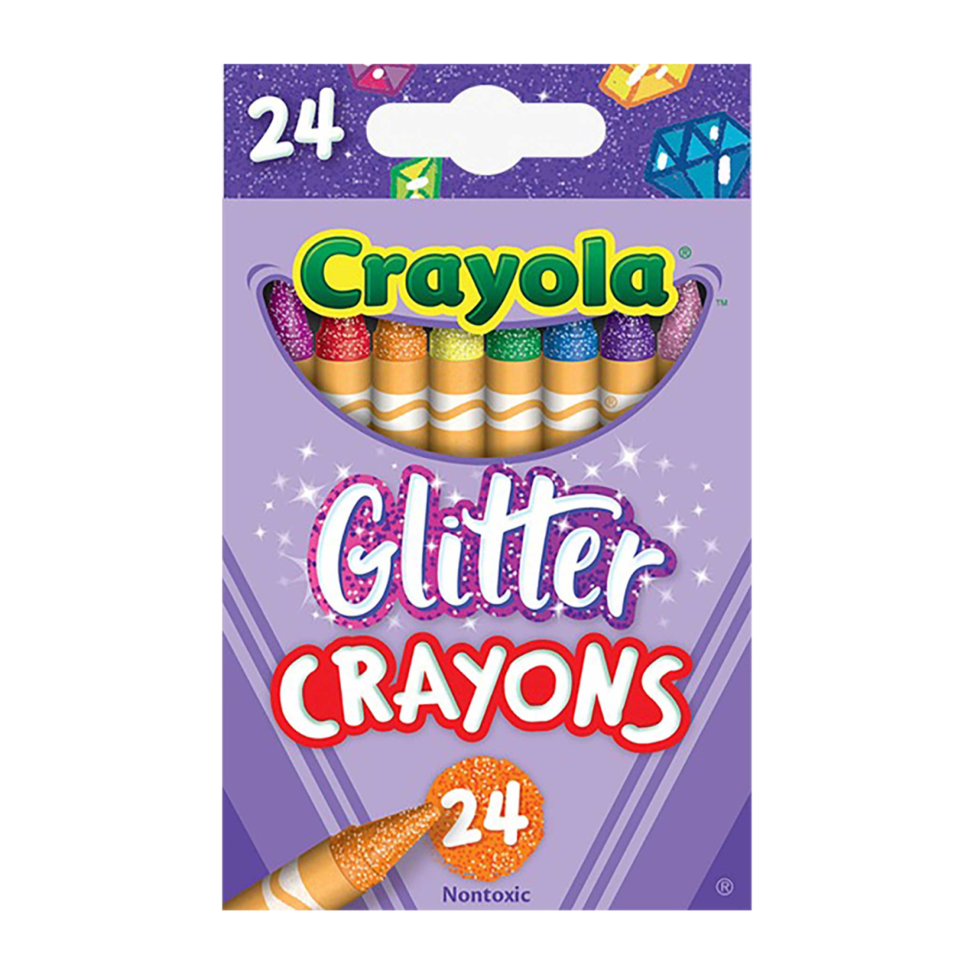 CRAYONES ESTÁNDAR CRAYOLA GLITTER C/24 19798