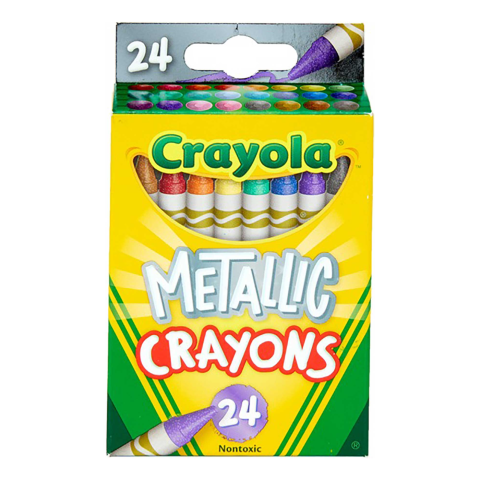 CRAYONES ESTÁNDAR CRAYOLA METALLIC C/24 19799