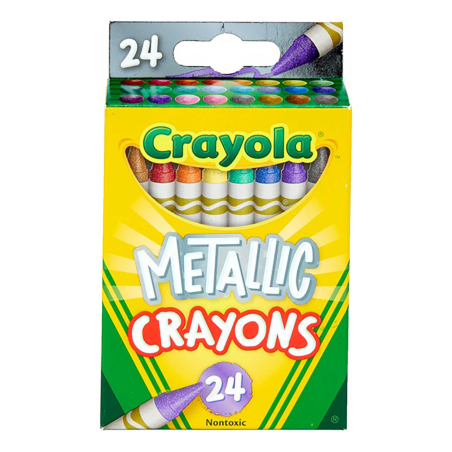 CRAYONES ESTÁNDAR CRAYOLA METALLIC C/24 19799