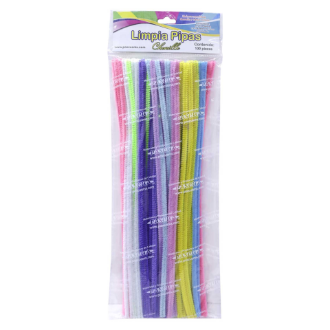 LIMPIAPIPAS PASCUA CHEN100-MPAS PASTEL BL/100 159015