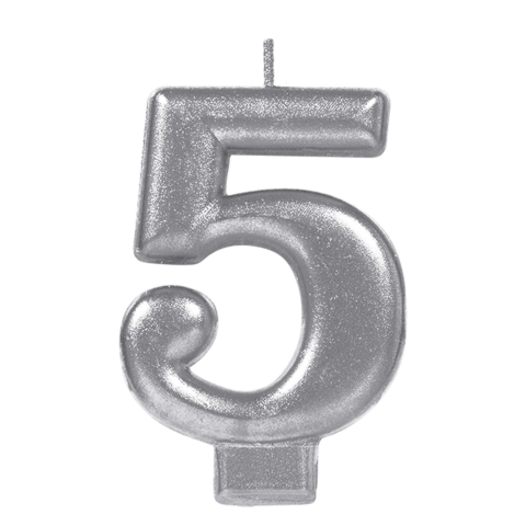 VELA P/FIESTA GRANDMARK NUMERAL PLATA BL/1 No. 5 129291