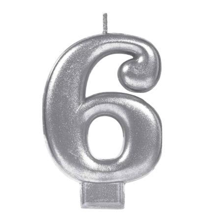 VELA P/FIESTA GRANDMARK NUMERAL PLATA BL/1 No. 6 129291