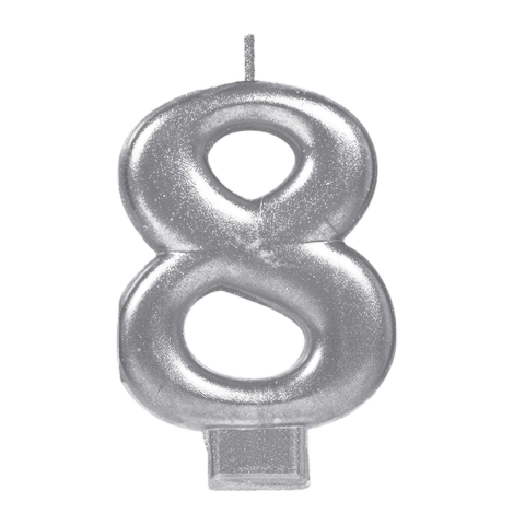 VELA P/FIESTA GRANDMARK NUMERAL PLATA BL/1 No. 8 129291