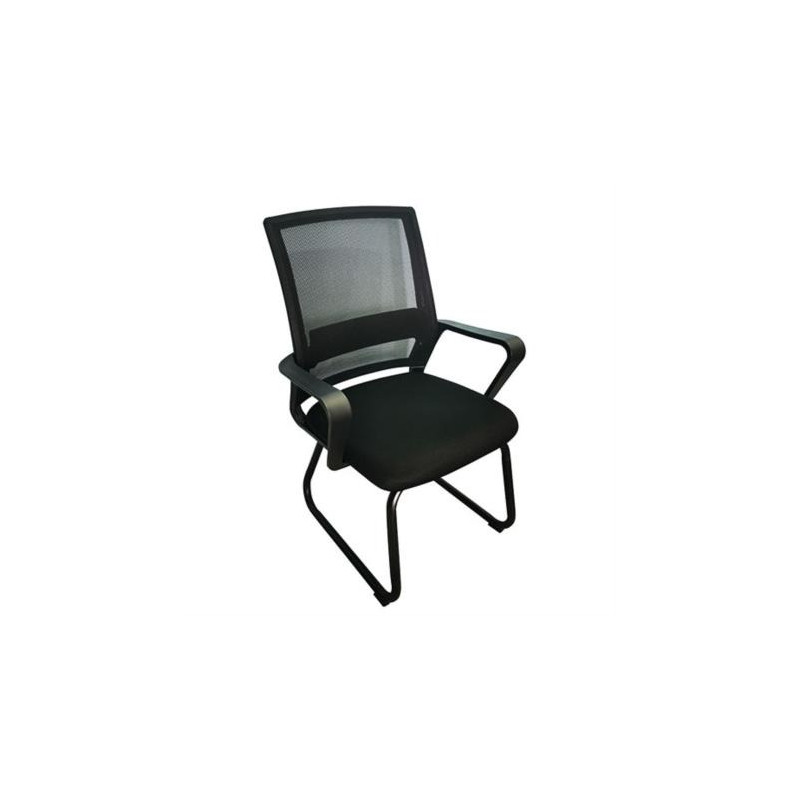 SILLA DE VISITA NEXTEP CON DESCANZABRAZOS TELA/MALLA NE-652N