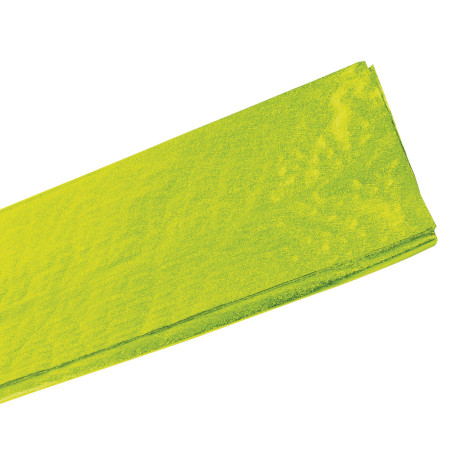 PAPEL METALICO GOFRADO GALAS 65 X 65 CM VERDE LIMON 025601