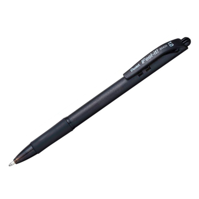 BOLIGRAFO FEEL- IT NEGRO 1.0MM PENTEL BX420-A 120256