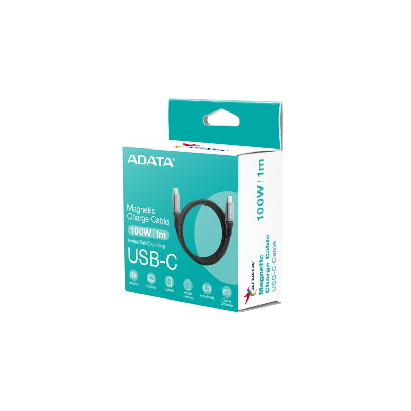 CABLE MAGNETICO ADATA USB-C CACCU3-100W-100AN-BK
