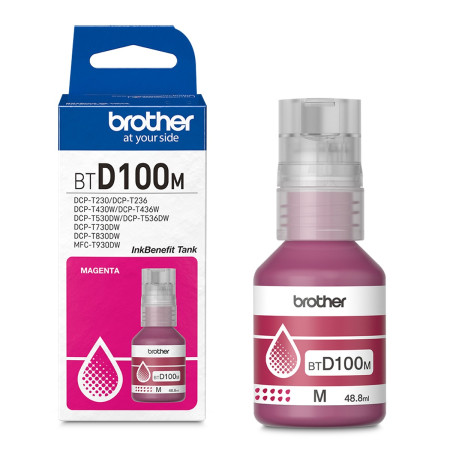 TINTA BROTHER BTD100M MAGENTA BOTE T230 T930DW