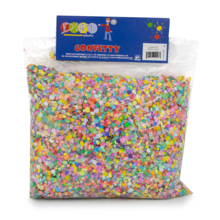 CONFETTI MINI MULTICOLOR DEART BOLSA 250GMS BOLSA 58153