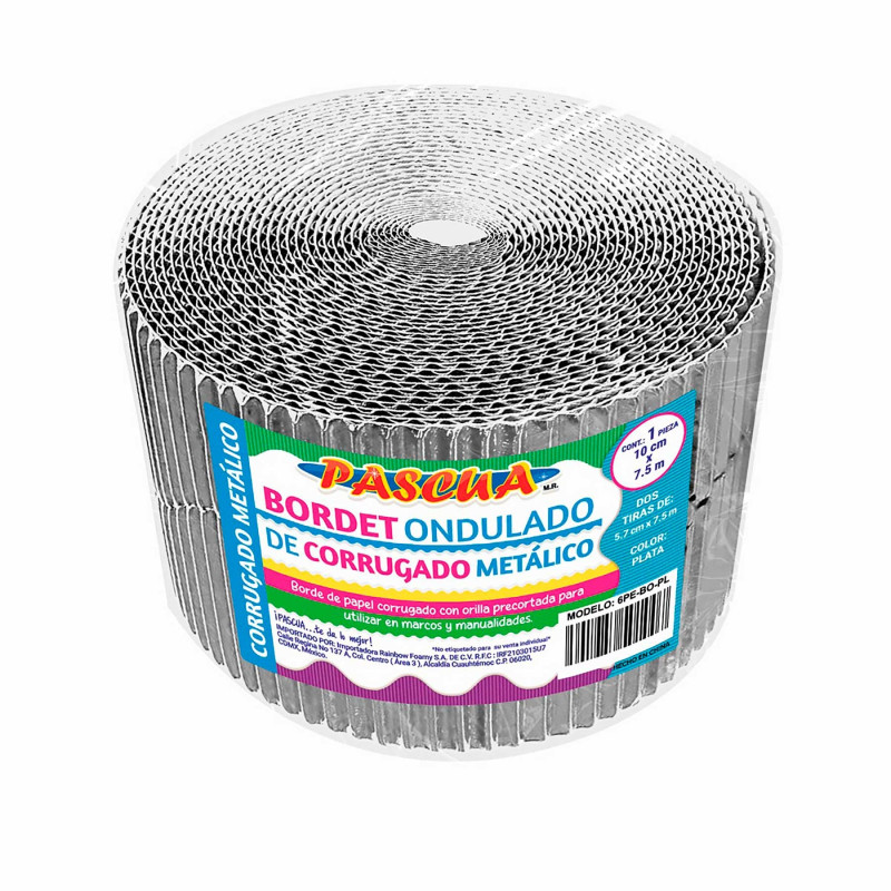 CENEFA PLATA BORDET METALICO PASCUA 7.5MX10CM 159443