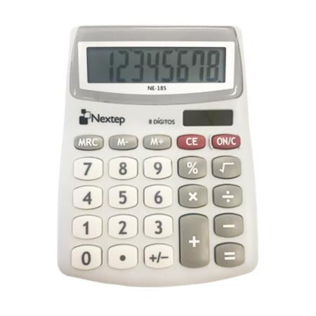 CALCULADORA NEXTEP 8 DIGITOS SEMI ESCRITORIO NE-185
