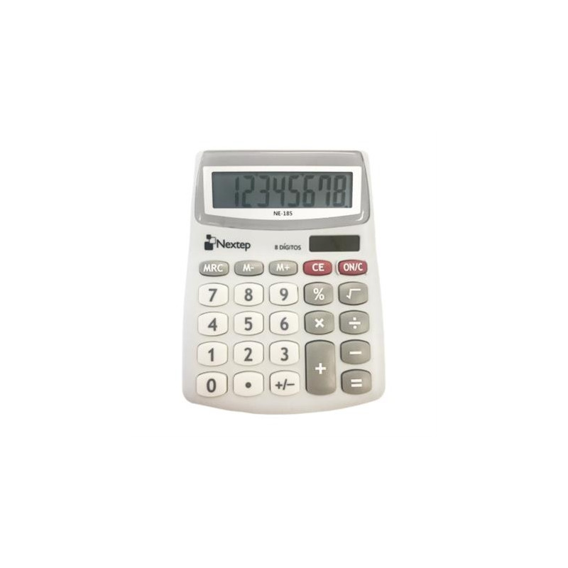 CALCULADORA NEXTEP 8 DIGITOS SEMI ESCRITORIO NE-185