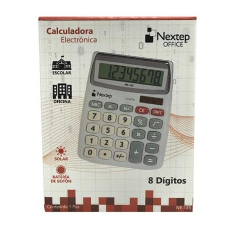 CALCULADORA NEXTEP 8 DIGITOS SEMI ESCRITORIO NE-185
