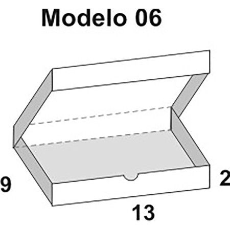 CAJA ACETATO PVC No. 06 9X13X2CMS 132706
