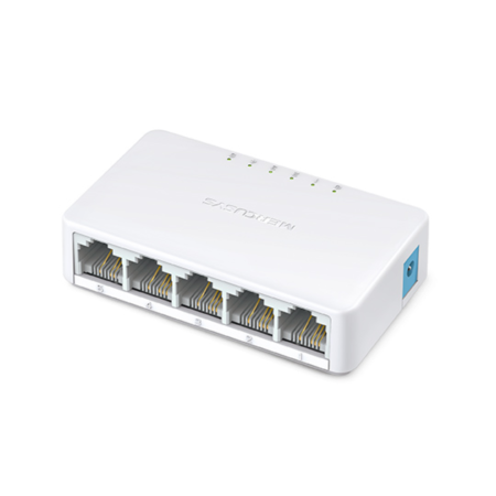 SWITCH MERCUSYS MS105 DE ESCRITORIO 5 PUERTOS 10/100M