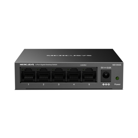 SWITCH MERCUSYS MS105GS 5 PUERTOS 10/10/1000 METAL