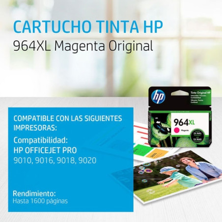 TINTA HP 964 XL 3JA55AL MAGENTA OFFICEJET (1600 PAG)