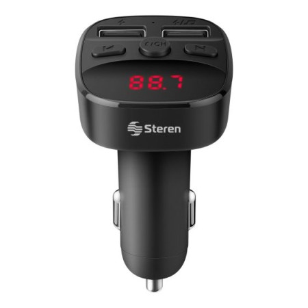 TRANSMISOR STEREN FMT-846 FM BT-MANOS LIBRES CARGADOR