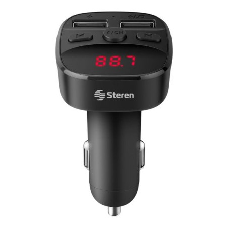TRANSMISOR STEREN FMT-846 FM BT-MANOS LIBRES CARGADOR