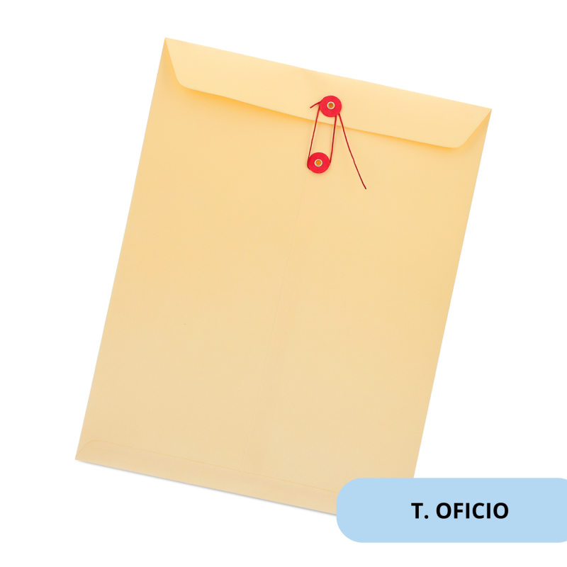 SOBRES BOLSA NASSA C/HILO 2434-R OFICIO DORADO 011418