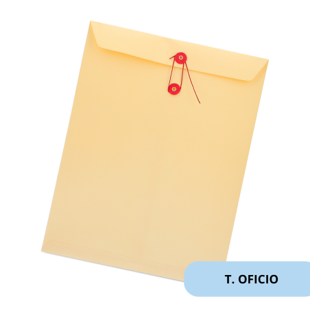 SOBRES BOLSA NASSA C/HILO 2434-R OFICIO DORADO 011418