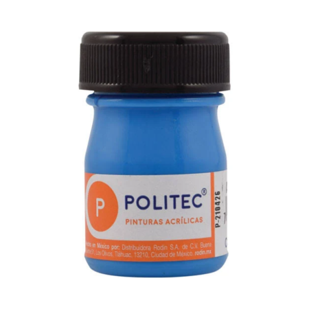 PINTURA POLITEC 20ML FLUORESCENTE AZUL 113925
