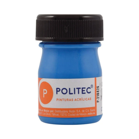 PINTURA POLITEC 20ML FLUORESCENTE AZUL 113925