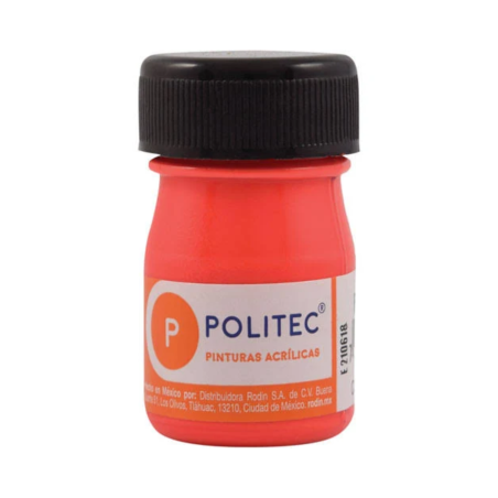 PINTURA ACRILICA POLITEC POLITEC 20 ML. FLOU. ROJO 113925