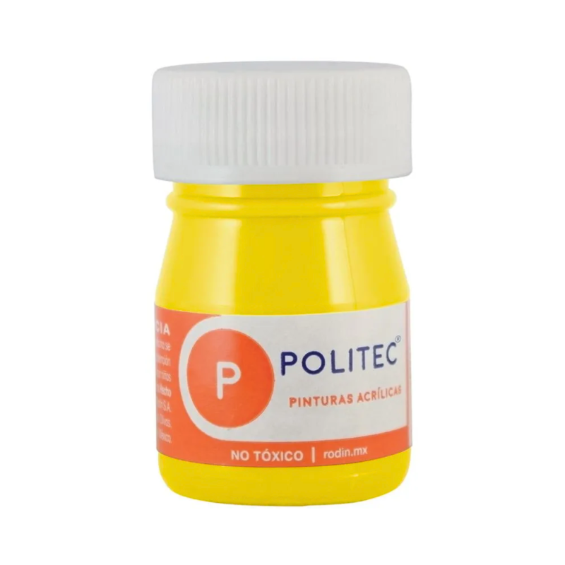 PINTURA ACRILICA POLITEC 20 ML. 318 AMARILLO MEDIO 113914