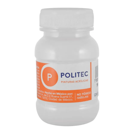 PINTURA ACRILICA POLITEC 100ML FRASCO 301 BLANCO TITA 113909