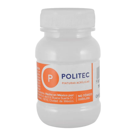 PINTURA ACRILICA POLITEC 100ML FRASCO 301 BLANCO TITA 113909