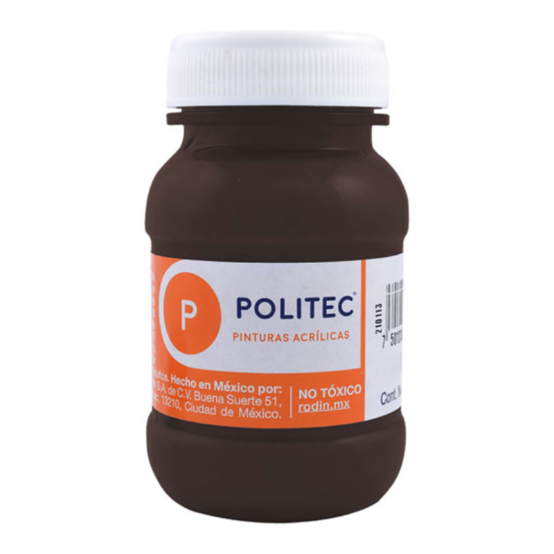 PINTURA ACRILICA POLITEC 100ML FRASCO 304 SOMBRA CAFE 113909