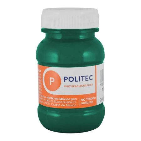 PINTURA ACRILICA POLITEC 100ML FRASCO 306 VERDE OBS 113909