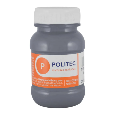 PINTURA ACRILICA POLITEC 100ML FRASCO 317 GRIS 113909