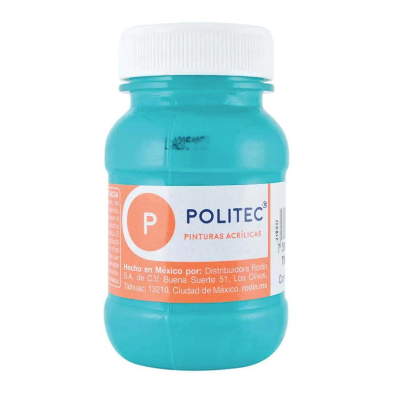 PINTURA ACRILICA POLITEC 100ML FRASCO 324 TURQUESA 113909