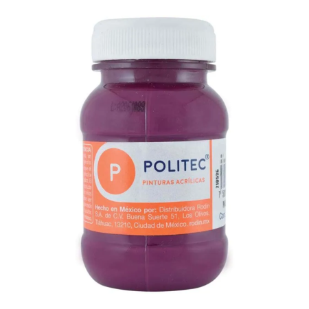 PINTURA ACRILICA POLITEC 100ML FRASCO 335 MALVA 113909