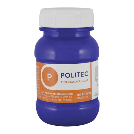 PINTURA ACRILICA POLITEC 100ML COLOR AZUL COBALTO 113909